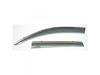 Ветровики Artway Mitsubishi Pajero4 06- с металл. хром-молдингом от ARTWAY Ветровики Artway Mitsubishi Pajero4 06- с металл. хром-молдингом