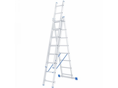 Лестница, 3 х 8 ступеней, алюминиевая, трехсекционная // СИБРТЕХ // Pоссия от СИБРТЕХ Лестница, 3 х 8 ступеней, алюминиевая, трехсекционная // СИБРТЕХ // Pоссия
