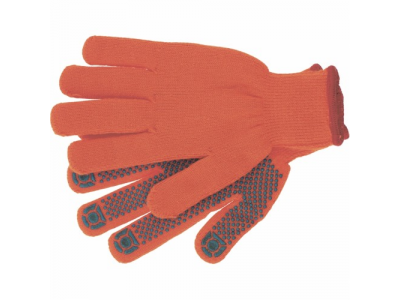 Перчатки вязаные полиакрилонитрильные плюшевого переплет.,ПВХ "точка", 10 кл.,58гр.//СИБРТЕХ Россия