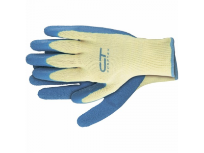 Перчатки х/б 10 класс, латексное рельефное покрытие, L // СИБРТЕХ