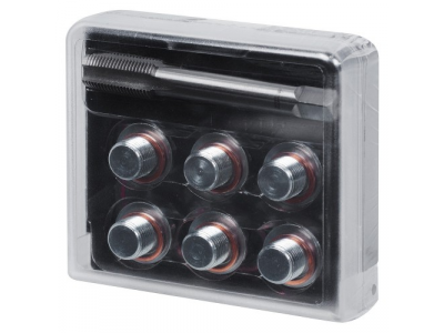 Набор для ремонта масляных пробок М14х1,25, кейс, 19 предметов, МАСТАК от МАСТАК Набор для ремонта масляных пробок М14х1,25, кейс, 19 предметов, МАСТАК