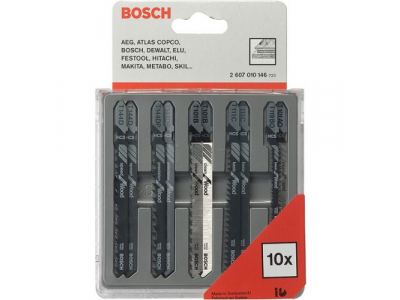 Набор пилок Bosch 2 607 010 146 дерево\пластик, 10шт. от BOSCH Набор пилок Bosch 2 607 010 146 дерево\пластик, 10шт.