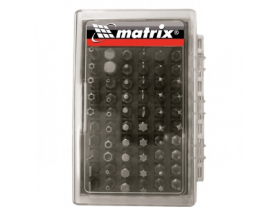 Набор бит с магнитным держателем, CrV,61шт//MATRIX от MATRIX Набор бит с магнитным держателем, CrV,61шт//MATRIX