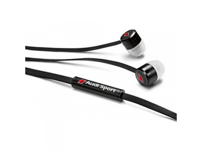 Наушники петельки Audi In Ear plugs, Audi Sport, black/red от VAG Наушники петельки Audi In Ear plugs, Audi Sport, black/red