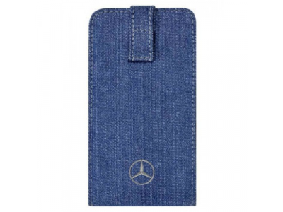 Чехол для смартфона Mercedes-Benz Smartphone Sleeve Trucker, Jeans Blue от Mercedes Чехол для смартфона Mercedes-Benz Smartphone Sleeve Trucker, Jeans Blue