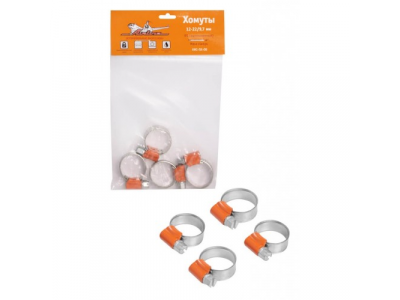 Хомуты 12-22/9,7 мм, W1 (оцинкованный), комплект 4 шт. от Airline Хомуты 12-22/9,7 мм, W1 (оцинкованный), комплект 4 шт.